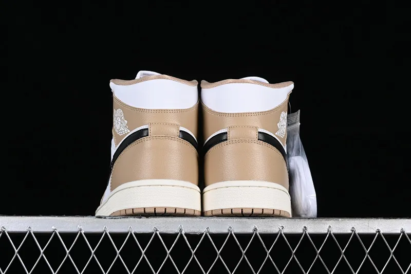 All categories Air Jordan Jordan series basketball shoes Air Jordan 1 Mid Air Jordan 1 Mid AJ1 Joe 1 light tan toe Chinese culture casual sneakers BQ6472-103
